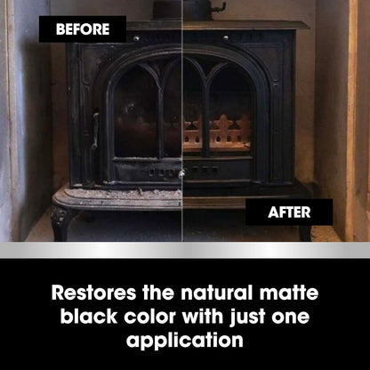 Furniture Clinic Stove Glass & Metal Cleaner - For Log Burner and Fireplace Glass Doors - Removes Soot, Dirt & Ash - Instant Results - 500ml / 17oz