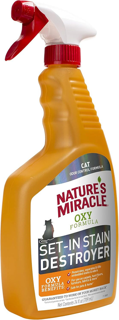 Nature's Miracle Just for Cats Oxy Stain and Odor Remover, 24 fl oz