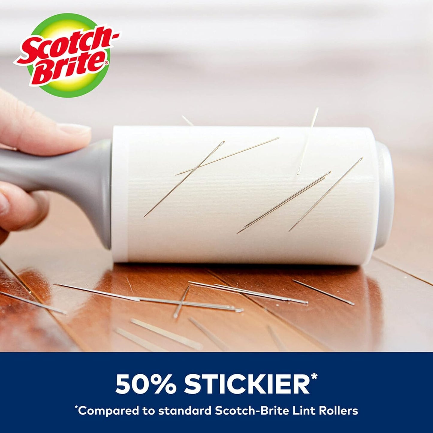 Scotch-Brite Everyday Clean Lint Roller, Lint Roller for Pet Hair, Clothing, Furniture and More, 5 Lint Rollers, 95 Sheets/Roller, 475 Sheets Total, Lint Remover for Clothes, Pet Hair Removal