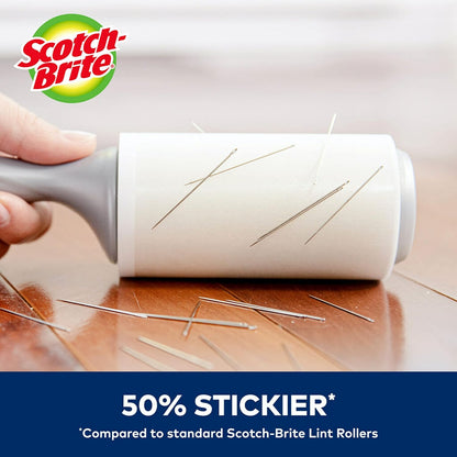 Scotch-Brite Everyday Clean Lint Roller, Lint Roller for Pet Hair, Clothing, Furniture and More, 5 Lint Rollers, 95 Sheets/Roller, 475 Sheets Total, Lint Remover for Clothes, Pet Hair Removal