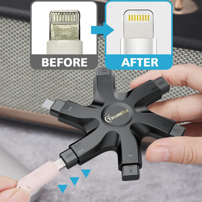 Tassmpitor for iPhone Cleaning Kit Port Cleaner, Repair and Restore Tool for iPad Pro Watch Cell Phone Charging Port, Lightning Charger Cables Speaker Airpod Cleaning Putty Dust for All Devices