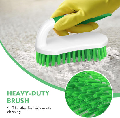 SetSail Scrub Brush, Heavy-Duty Scrub Brushes for Cleaning with Stiff Bristles Cleaning Brush for Shower, Bathroom, Carpet, Kitchen and Bathtub Scrubber - 2 Pack