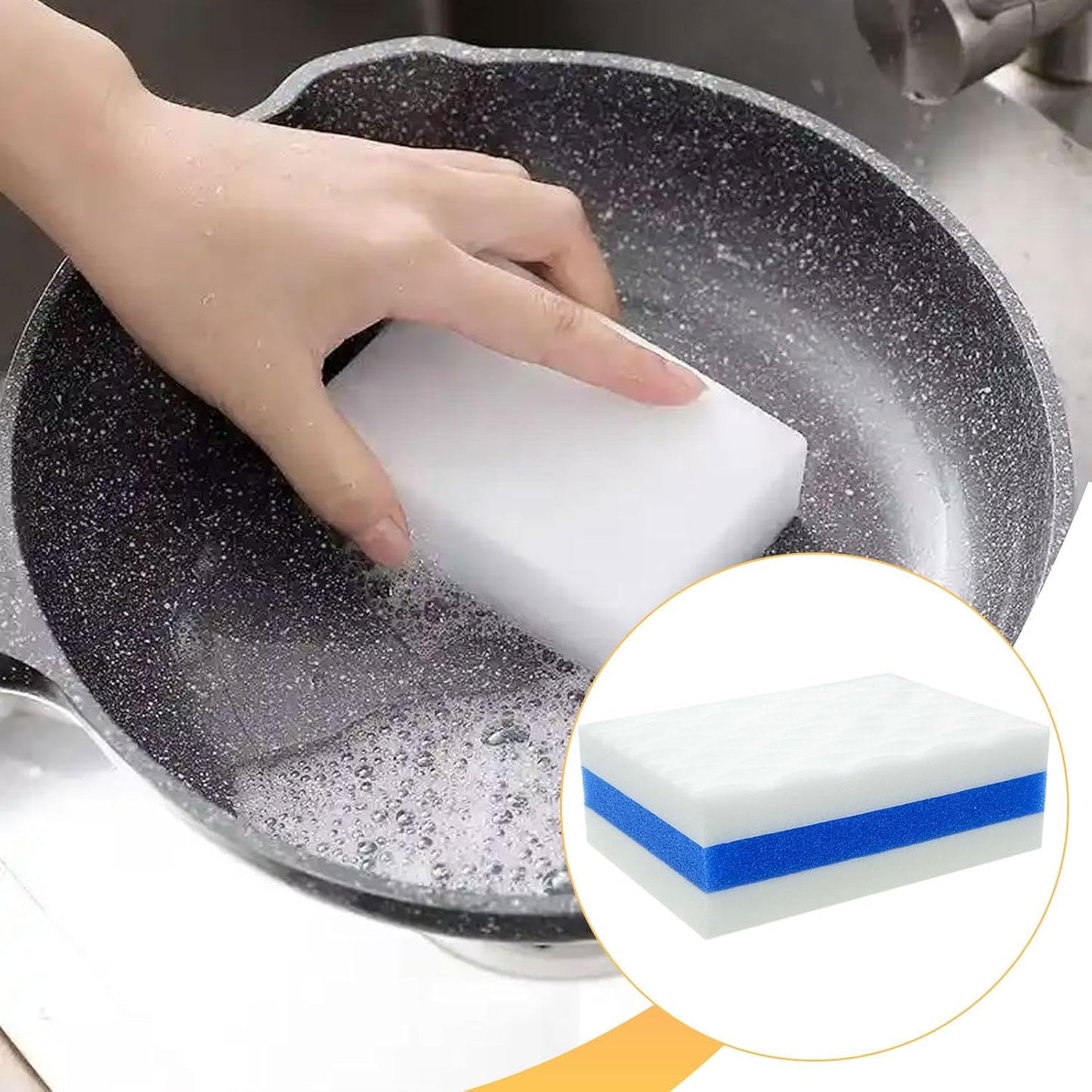 Amagogo 3 Pieces Boat Scuff Erasers Melamine Cleaning Sponge Professional Scrubbing Gadgets Efficient Portable Cleaner Suitable for Men Women Boating Househol