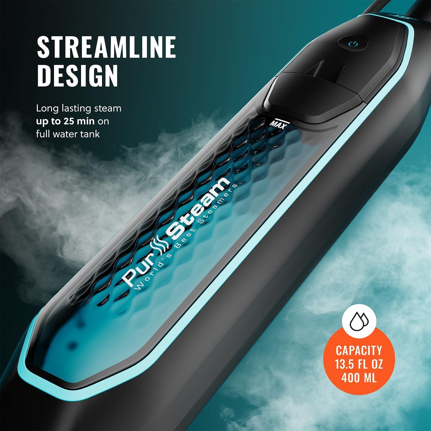 PurSteam 10-in-1 Steam Mop, Floor Steamer with Detachable Handheld Steam Cleaner for Tile, Hardwood Floors