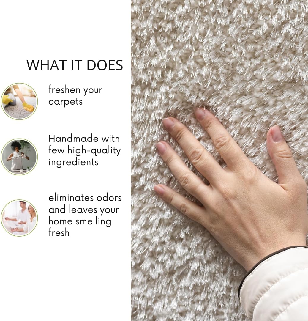 Carpet Deodorizer & Freshener, Pet & Kid-Friendly, Odor Eliminator (Vanilla, 4 oz)