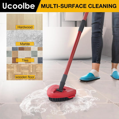 Spin Mop Scrub Brush for O-Cedar EasyWring 1 Tank System, Scrubber Brush Replacement Head with Stiff Bristle, Great for Bathroom, Kitchen, Pool, Glass and Tile Walls, No Include Mop Handle and Base