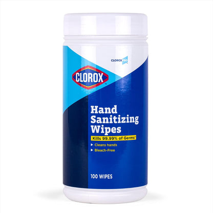 Clorox Pro Alcohol Free Hand Sanitizer Wipes with BZK, Gentle Bleach-Free Sanitizing Wipes for Hands - 0.13% BZK Formula, FDA Registered, Resealable Bulk Canister, 270 Count