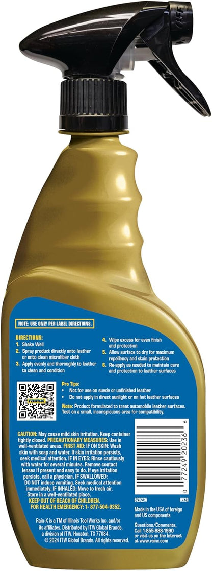 Rain-X 620234SRP Carpet & Upholstery Cleaner Repellent for Car Interiors & More, Cleans + Repels Spills while Preventing Stains, Fresh Scent 16 Fl Oz.