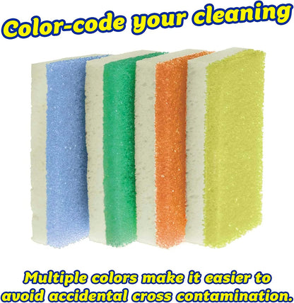 Scrub Daddy Large Steel Scouring Pads - Scour Daddy Steel XL Stainless Steel Dish Scrubber Sponge - Durable, Shred-Resistant Scour Pads - Bulk Kitchen Sponges & Commercial Cleaning Supplies (18 Count)