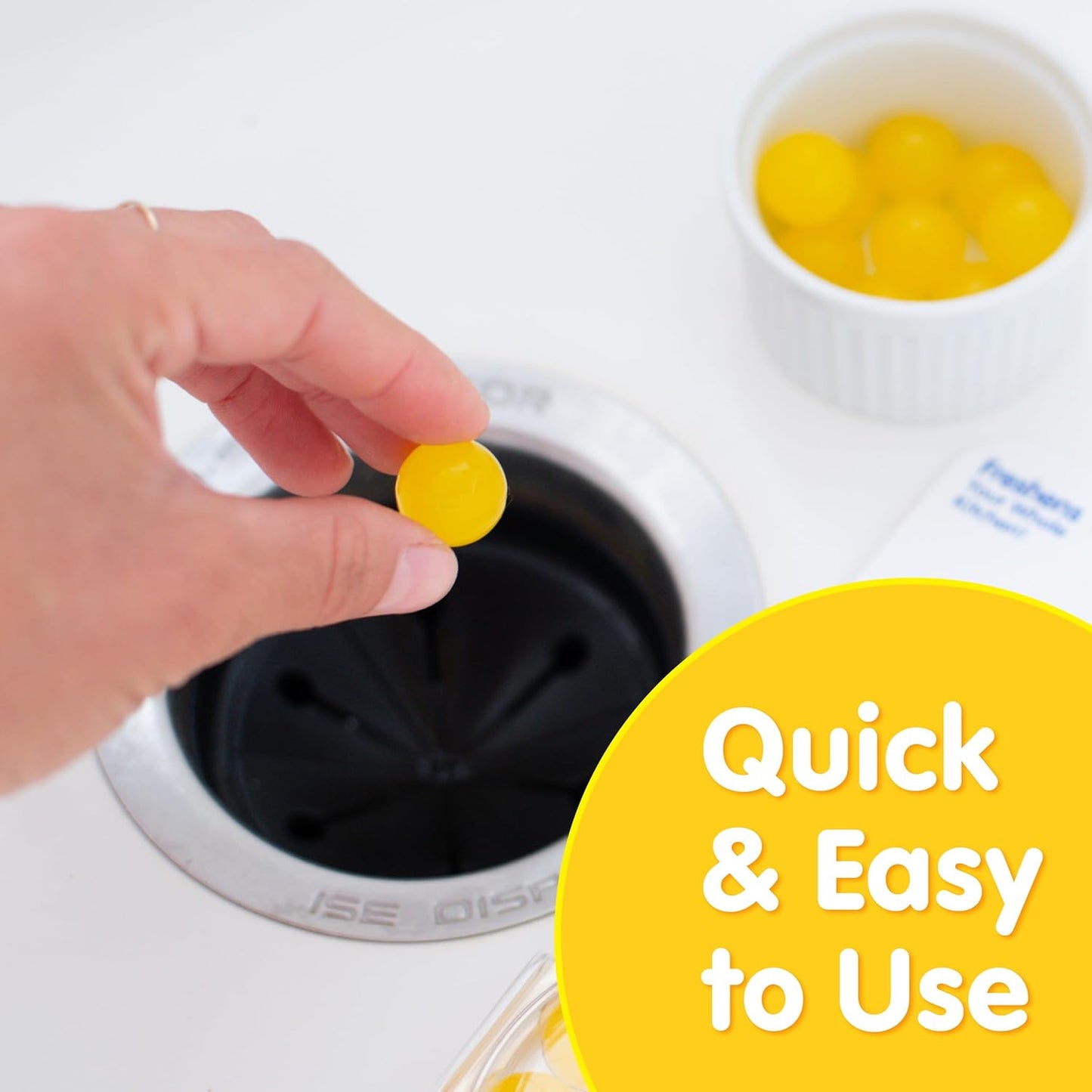 Plink Garbage Disposer Freshener and Cleaner, Sink Disposal Odor Eliminator, Quick and Easy-to-Use Capsules, Septic-Friendly, Citrus Scents, 20 Count Package