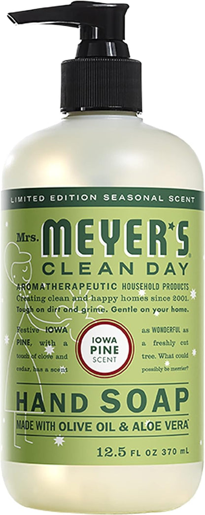 Mrs. MEYER'S Kitchen Set, Dish Soap, Hand Soap, and Multi-Surface Cleaner, 3 CT (Snowdrop)