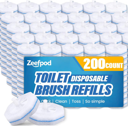 Toilet Cleaner Refill Pads, Disposable Toilet Bowl Cleaner Refill for Toilet Cleaner Wand, Single-Use Hygienic Scrubber Heads, 20 Count