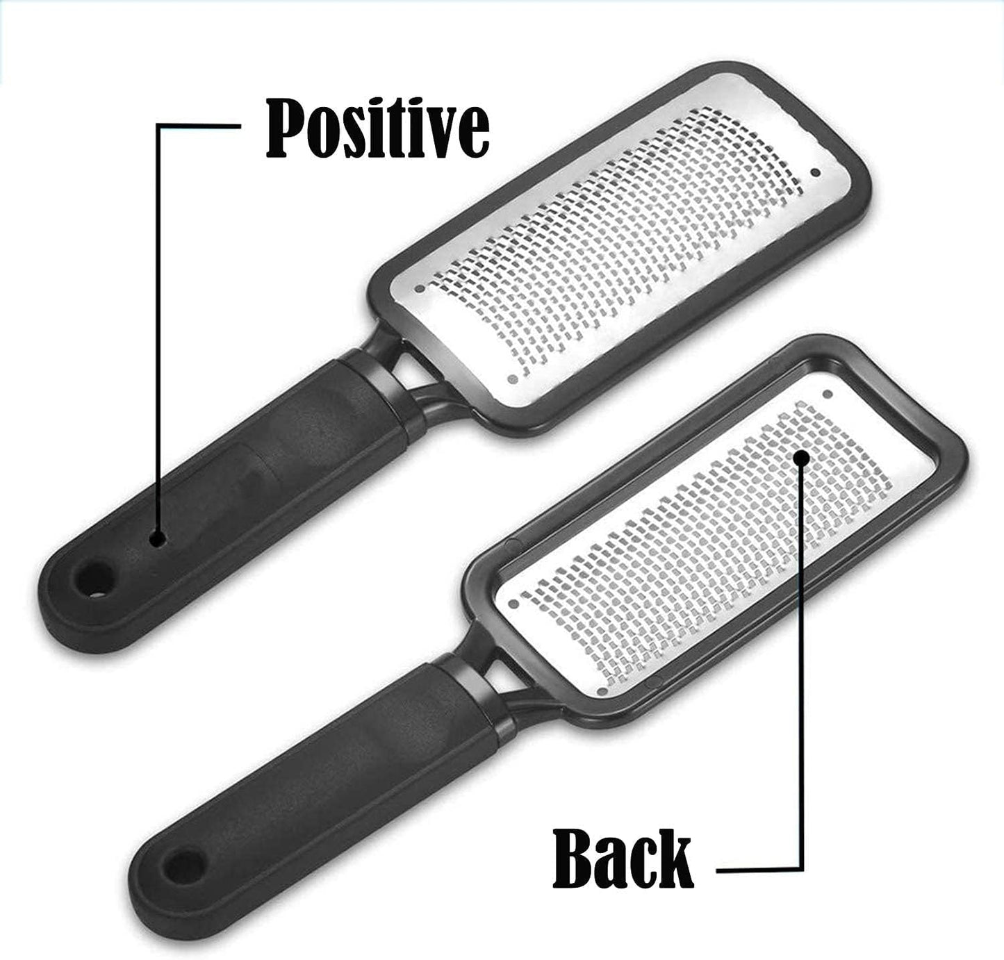 Professional Foot Files Callus Remover,Foot Scrubber for Dead Skin,Stainless Steel Foot Rasp-Pink（1 Pack）