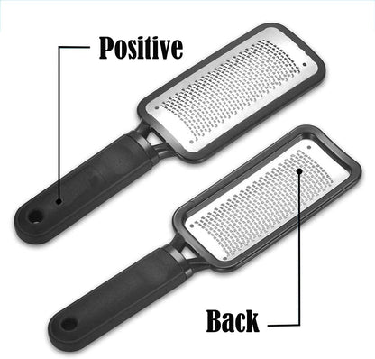 Professional Foot Files Callus Remover,Foot Scrubber for Dead Skin,Stainless Steel Foot Rasp-Pink（1 Pack）