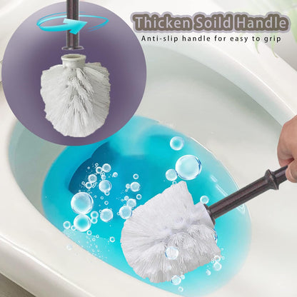 Toilet Brush Holder Set for Bathroom Super Cute Dog Base Solidly Toilet Bowl Brush and Holder Flexible and Durable Style Stylish Toilet Cleaner Brush Saving Storage Space Toilet Brushes for Bathroom