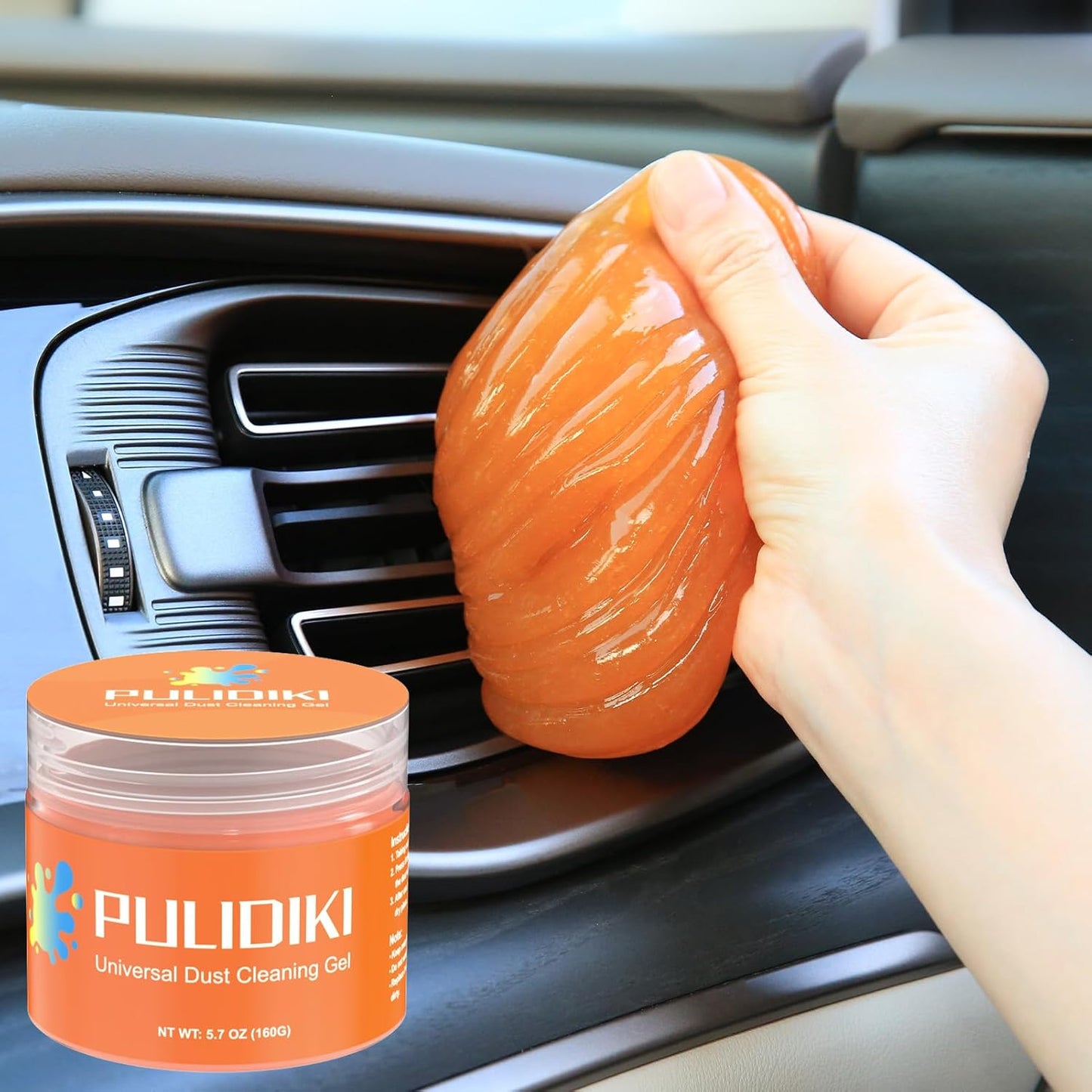 PULIDIKI Car Cleaning Gel Cleaning Putty Car Interior Cleaner Car Detailing Kit Car Cleaning Slime Car Cleaning Supplies Car Accessories Gifts for Men Women Purple