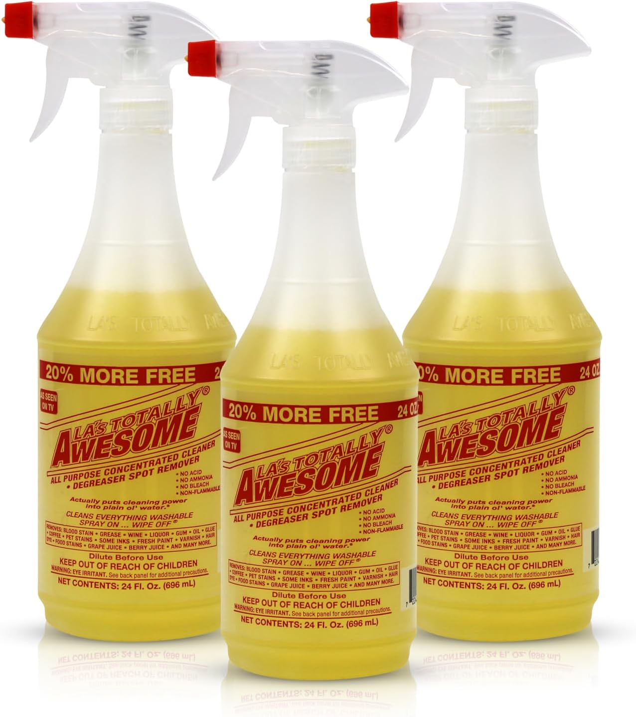 La's Totally Awesome All Purpose Cleaner Spray – 24oz (Pack of 1) Heavy Duty Multi-Surface Degreaser & Stain Remover – Ready-to-Use Cleaning Spray for Kitchen, Bathroom, Floors, Auto & More
