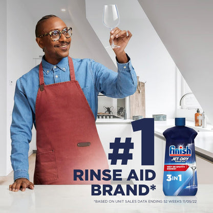 Finish Jet Dry Dishwasher Rinse Aid, 8.45 Ounce