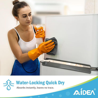 AIDEA Microfiber Cleaning Cloth-50PK, Soft Microfiber Towels for Cars, Absorbent Cleaning Rags, Lint-Free Streak-Free Wash Cloths for House, Kitchen, Window(12in.x12in)