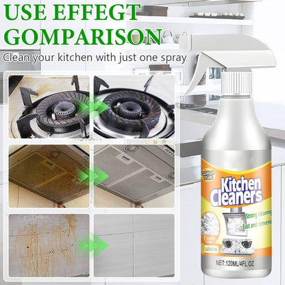 2PCS Kitchen foam Cleaner, Stubborn Stains Cleaner, Domestic Cooktops, All-purpose Kitchen Pots and Pan Cleanerrange Hoods, Kitchen Bubble Cleaner Spray, Grime and Grease, Cleanboss, 4 Fl.oz(120ml)