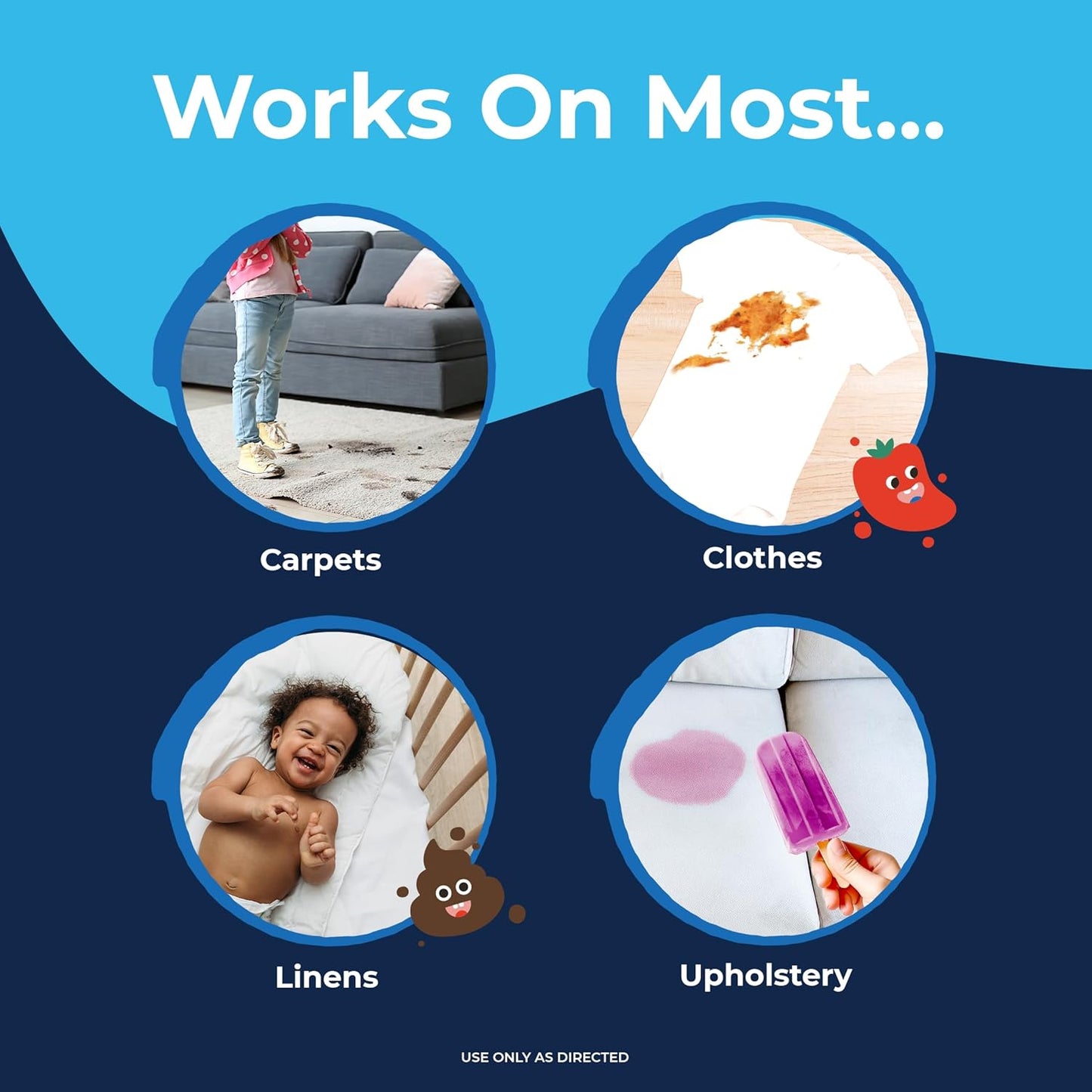 Miss Mouth's Messy Eater Stain Treater Spray - 4oz 2 Pack Stain Remover - Newborn & Baby Essentials - No Dry Cleaning Food, Grease, Coffee Off Laundry, Underwear, Fabric