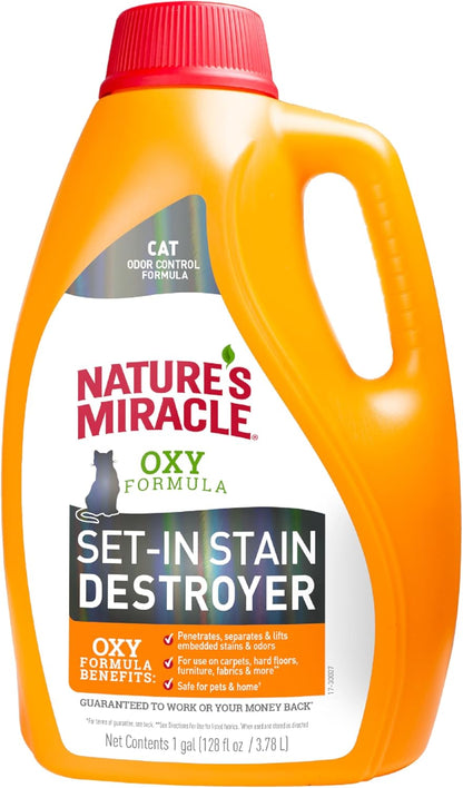 Nature's Miracle Just for Cats Oxy Stain and Odor Remover, 24 fl oz