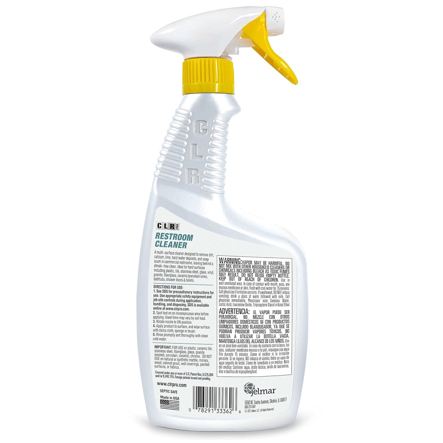 CLR PRO Calcium, Lime & Rust Remover - Quickly Removes Calcium and Lime Deposits, Stubborn Rust Stains, and Household Hard Water Deposits (32 Ounce Spray (Pack of 6))