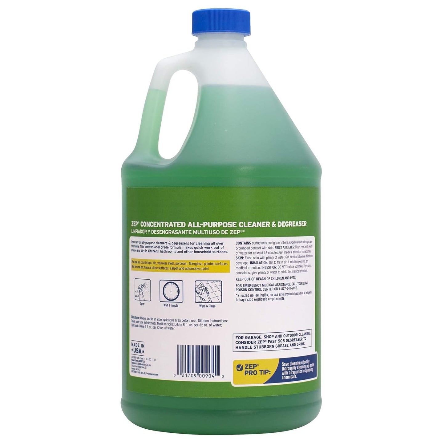 Zep All-Purpose Cleaner and Degreaser - 1 Gallon (1 Unit) ZU0567128 - Heavy Duty Industrial Cleaner for Business and Household Used in Kitchen, Countertops, Appliances, Walls and Floor Surfaces