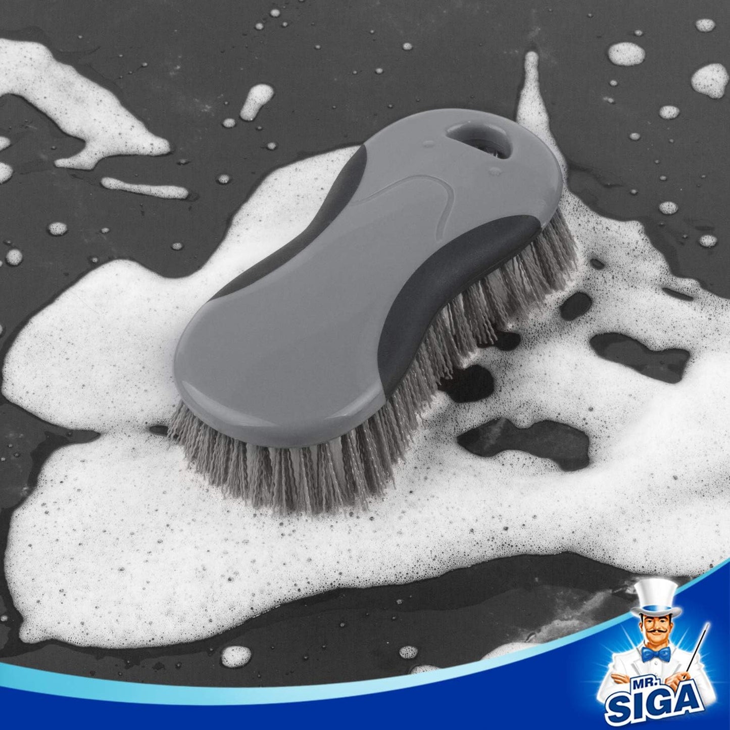 MR.SIGA Multi Purpose Heavy Duty Scrub Brush - Pack of 2