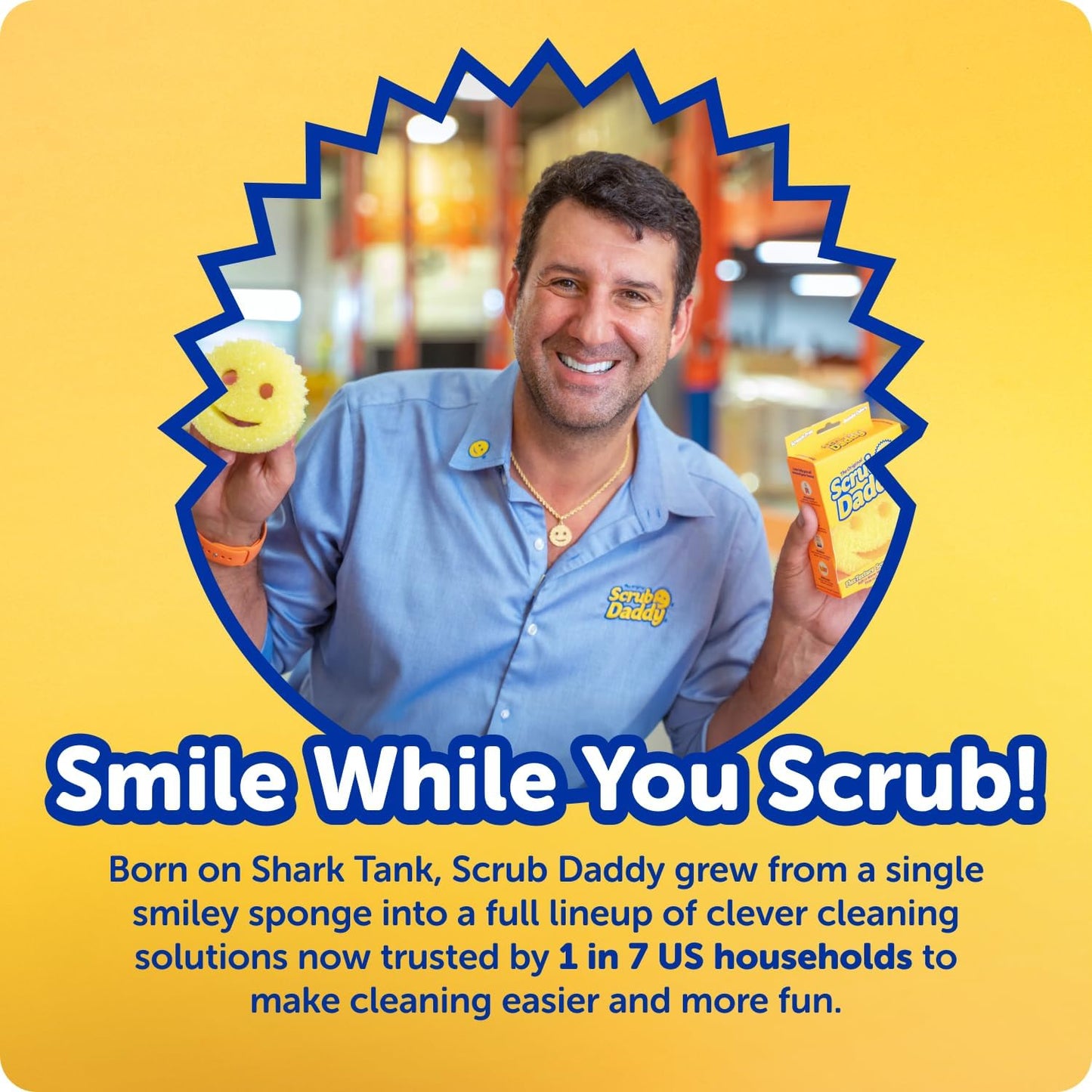 Scrub Daddy Household Cleaning + BBQ Bundle - BBQ Daddy Bristle Free Grill Brush - 2 Microfiber Cleaning Towels - All Purpose Cleaner PowerPaste Cleaning Paste + Scrub Mommy Sponge