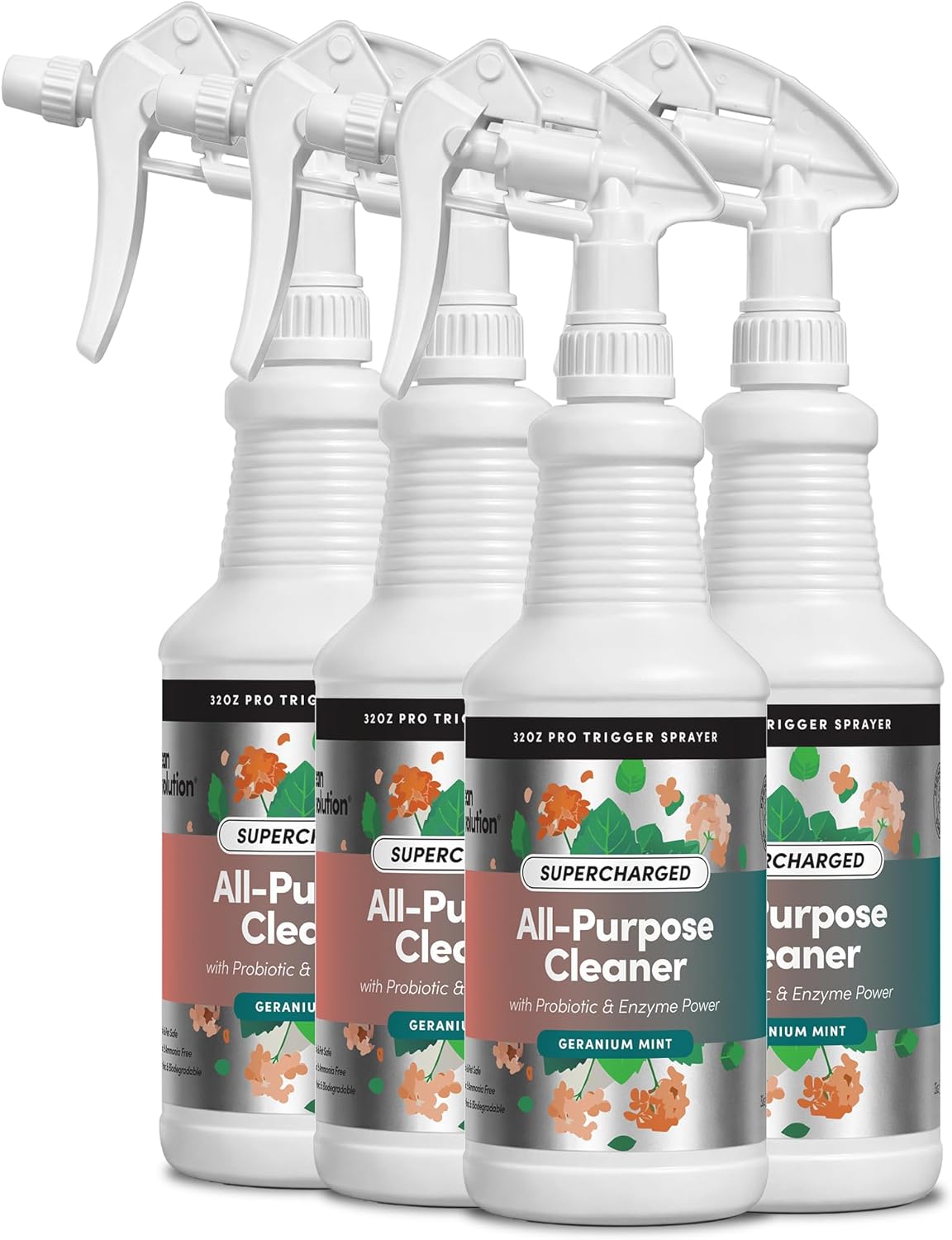 Clean Revolution Multi Surface Cleaner Refill Supply, Non-Toxic, Eco-Friendly & Plant-Based, Ready to Use, Lemon & Herbs, 128 Fl Oz (1 Gallon)