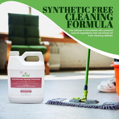 Naeterra Aromatherapy Cleaning Concentrate 64 oz - Natural All Purpose Multi Surface Cleaner - Plant Based Essential Oil Formula for Floors, Glass & Counters - Makes 24 Gallons - Pet Safe & Non Toxic