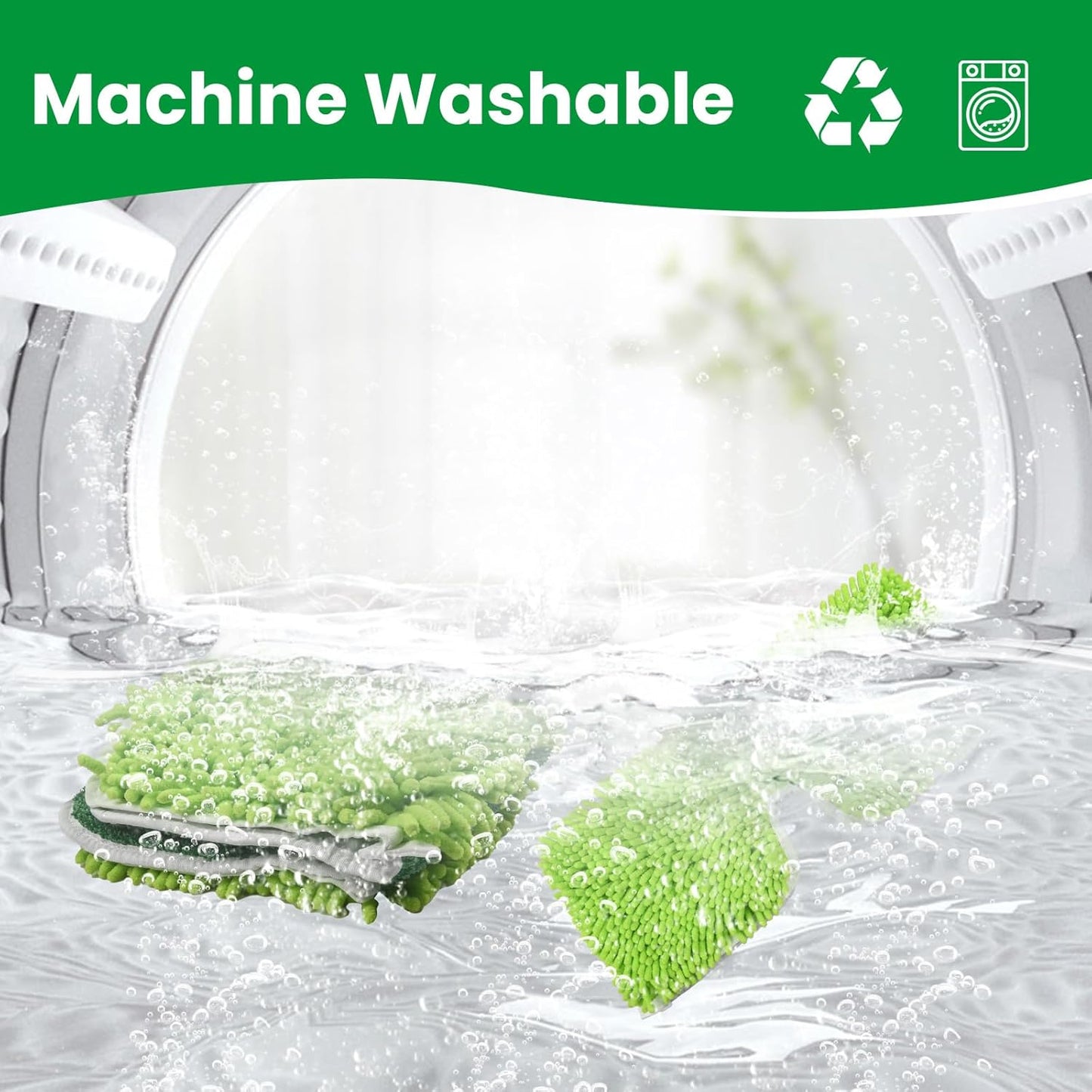 2 Pack 2-Sided Microfiber Mop Refill Heads for Libman 18" 2-Sided Microfiber Dust Mop