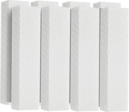 8 Pack Pumice Stone for Toilet Bowl Cleaning, Scouring Stick Remove Toilet Bowl Hard Water Rings, Calcium Buildup and Rust Suitable for Cleaning Toilet, Bathroom, Kitchen Sink, Grill（Gray