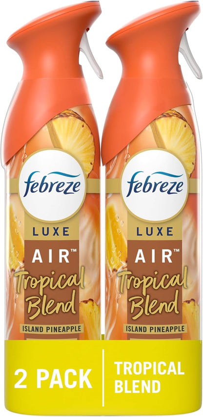 Febreze Air Mist, Air Freshener Spray, Odor Fighting Room Spray, Deodorizer for Home Bathroom Kitchen Office Apartment Dorm Room Classroom, Vanilla Suede, 8.1oz, 2ct