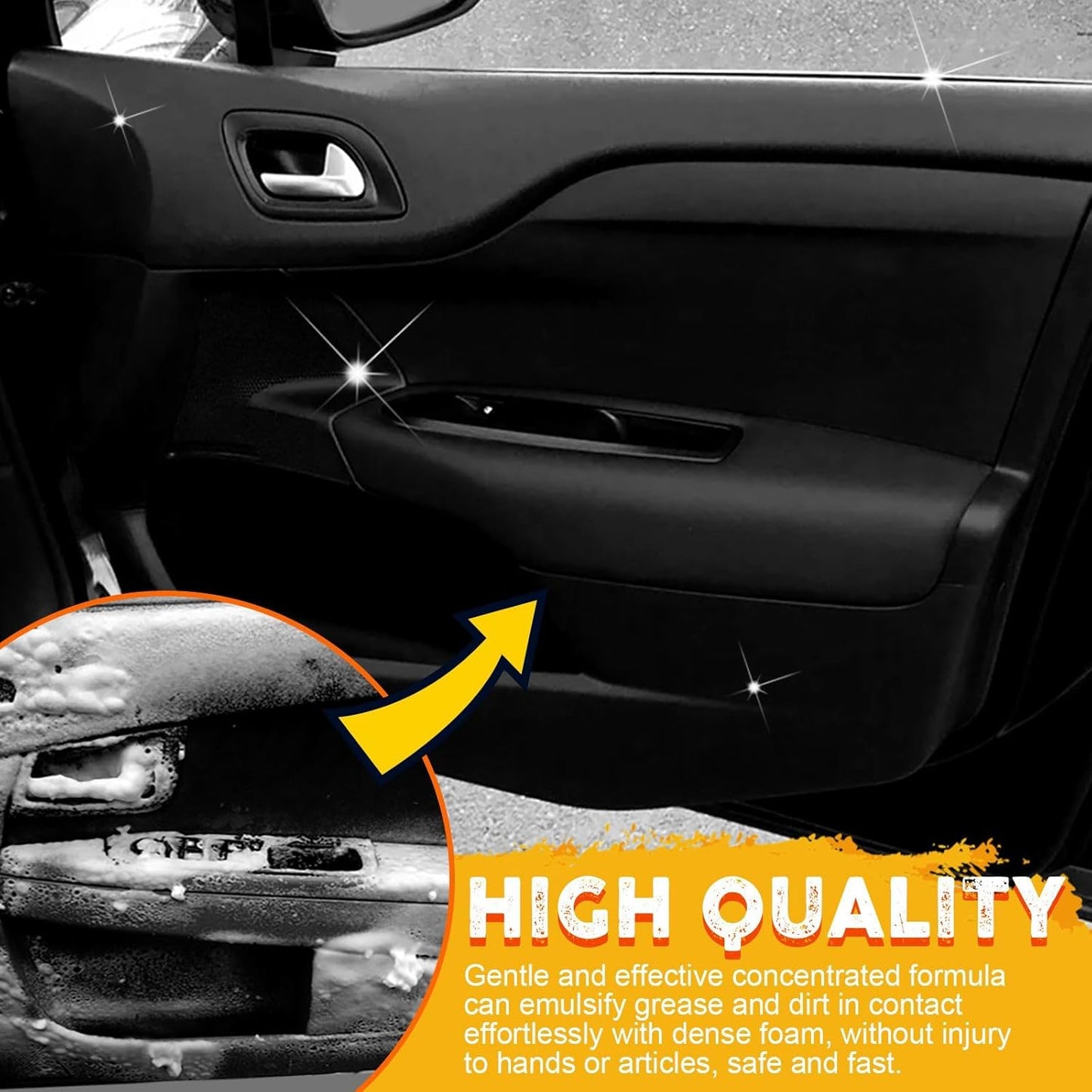 2PCS Foam Cleaner,Multipurpose Foam Cleaner,Fo-am Cle-aner All Purpose for Car,Fo-am Cle-anercar Lemon Flavor(100ml*2)