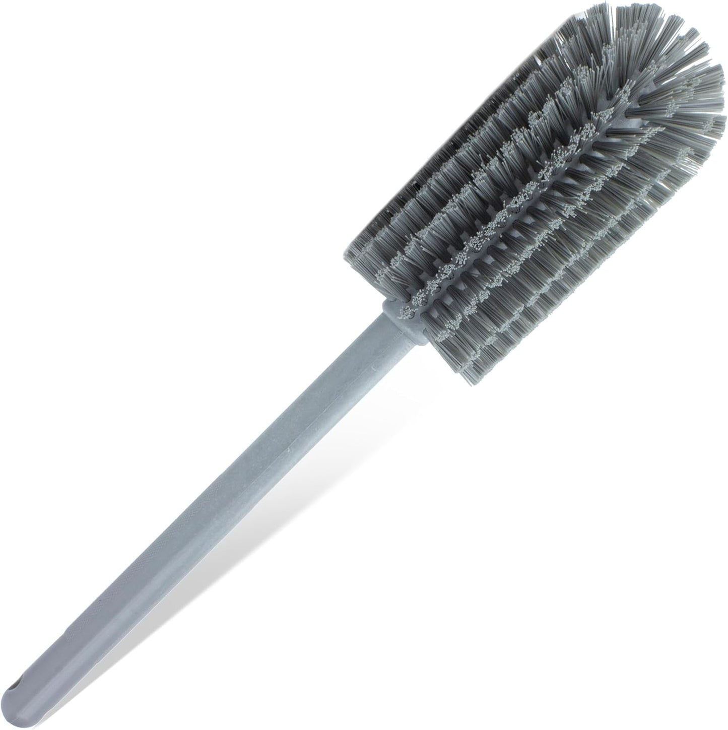 SPARTA Large Water Bottle Brush Ideal for Wide-Mouth Jars, Bottles and Tumblers, Dishwashing Tool with Handle for Home and Commercial Kitchens, Plastic, 12 Inches, White