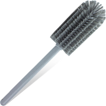 SPARTA Large Water Bottle Brush Ideal for Wide-Mouth Jars, Bottles and Tumblers, Dishwashing Tool with Handle for Home and Commercial Kitchens, Plastic, 12 Inches, White