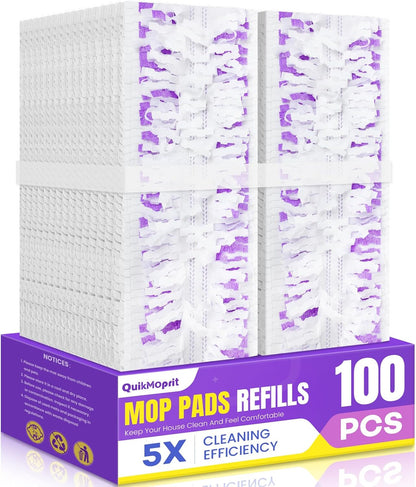 60 Pcs Power Mop Pads for Swiffer PowerMop 500+ Strips Multi-Surface Refill Pad Disposable Spray Mopping Pads Head Refills for Floor Cleaning (Quick-Absorb, No Residue & Disposable)