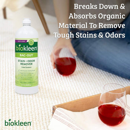 biokleen Bac Out Stain & Odor Eliminator with Live Enzyme Cultures, 32 oz