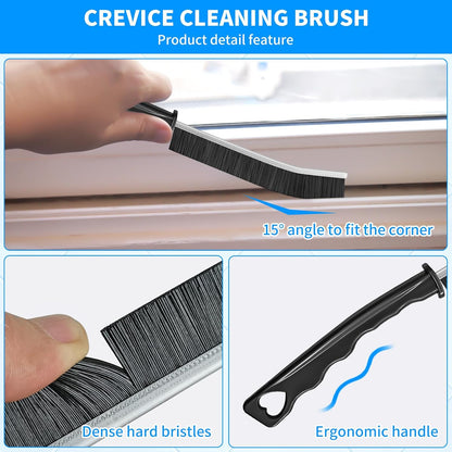 4TH Crevice Cleaning Brush Set–Household Deep Cleaning Supplies, Perfect for Small Spaces, Grout, and Tough Tasks -12 Pack