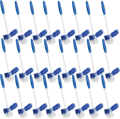 Toilet Brush and Holder Set, By LOLA, 2 Pack, Classic Version, Durable Bristles for Deep Cleaning, w/Compact Space Saving Storage Holder
