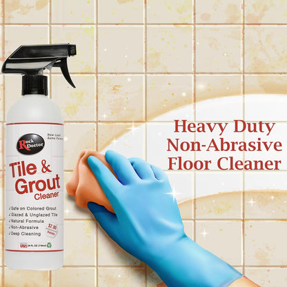 Rock Doctor Natural Tile and Grout Cleaner, Remove Stains Dirt, Oil, and Soap Scum, Heavy Duty Non-Abrasive Tile Cleaner, Natural Formula, 1 Pack