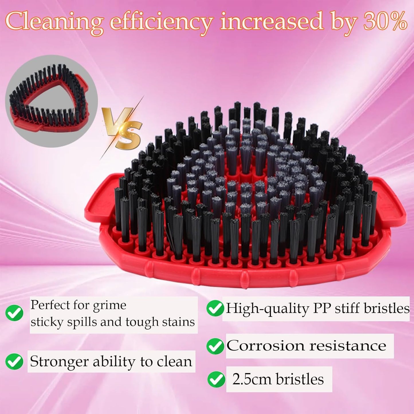 Upgrade Mop Heads Replacements for Ocedar, Spin Mop Scrub Brush Replacement Head for O Cedar Easywring 1 Tank System, 2 Mop Head Refills, 2 Chenille Mop Pads, 1 Spin Base, 1 Scrubber Head for O-Cedar