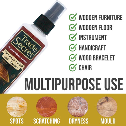 Trade Secret Scratch Concealer for Real Wood Furniture & Floors – Restores Dark Wood Scratch, Covers Nicks, Scuffs & Dogs, Cats Scratches, Marks, Minor Defects