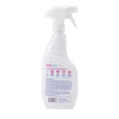 CleanSmart Nursery & High Chair Cleaner, 23 Ounce Bottle (Pack of 2), Hypochlorous Naturally Kills 99.9% of Viruses like RSV & Flu with Zero Residue