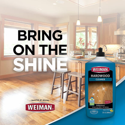 Weiman Hardwood Floor Cleaner - 128 Ounce Refill - Finished Engineered Hardwood Floors