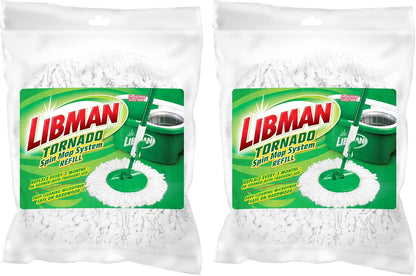 Libman Tornado Spin Mop Refills - Case of 4