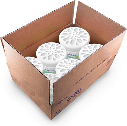Bright Air 14 oz. Super Odor Eliminator, For Medium-Size Spaces, Cool & Clean Scent, Case of 6,Air Freshener, Natural Essential Oils, Lasts Up to 90 Days Each