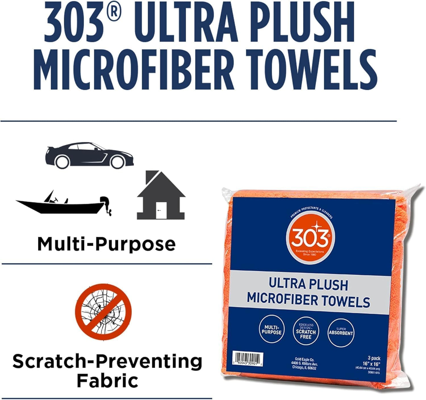 303 Multi-Surface Cleaner - Safely Cleans All Water Safe Surfaces - Ultimate Cleaning Power - Rinses Residue Free - Recommended By Sunbrella, 16 fl. oz. (30445CSR) Packaging May Vary